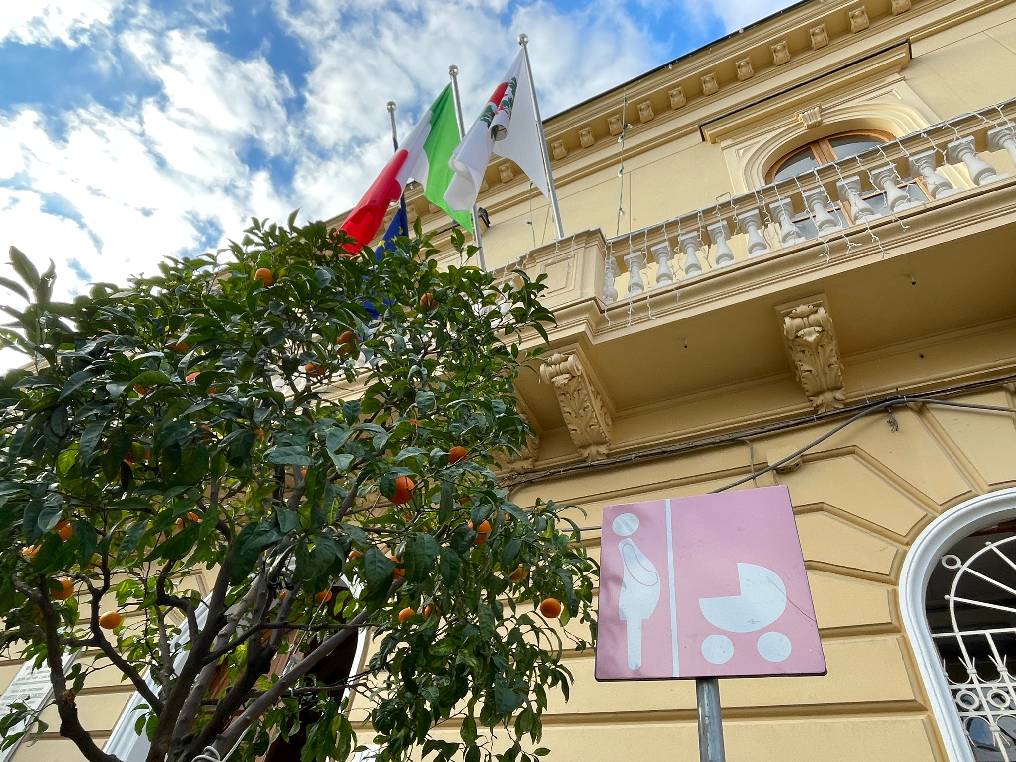 Uno degli stalli rosa