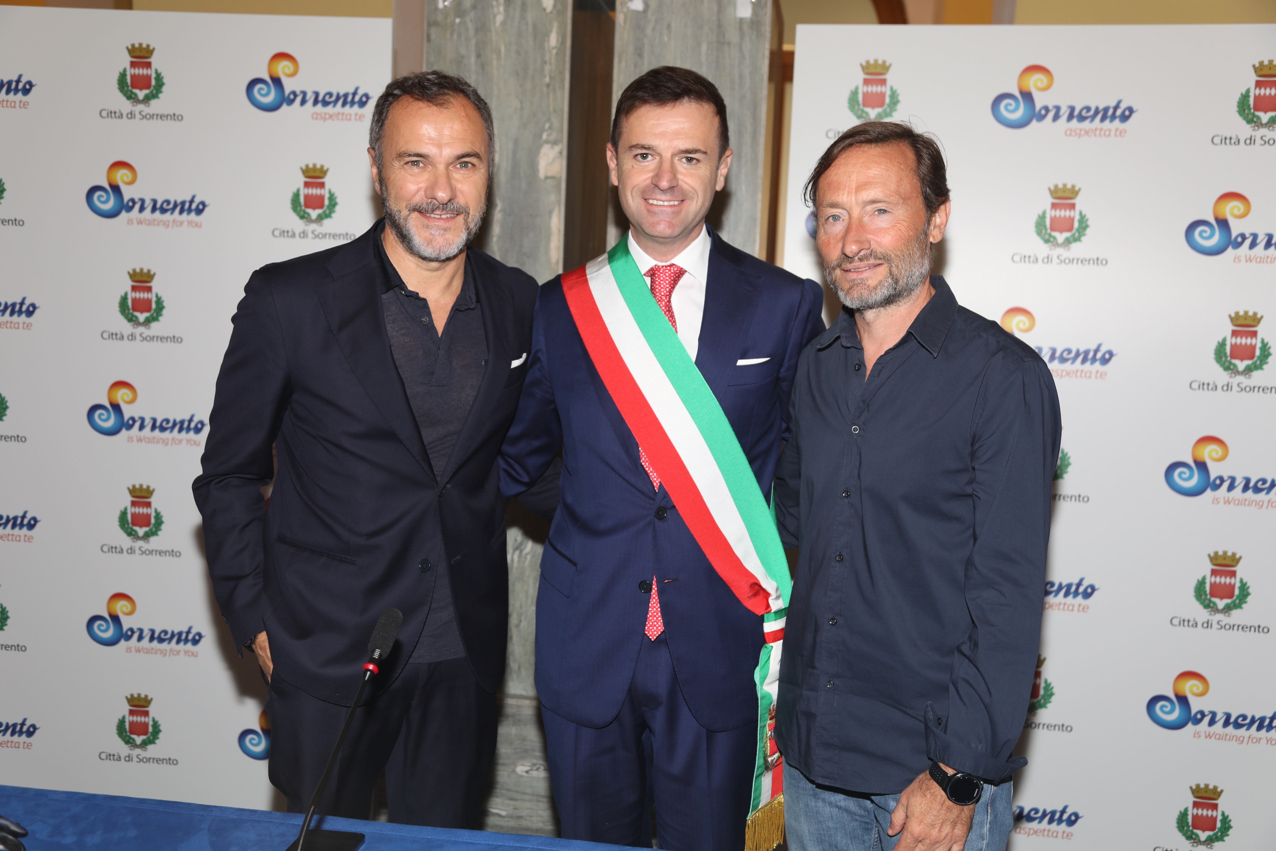 Da sx Massimiliano Gallo, Massimo Coppola e Lele Nitti 