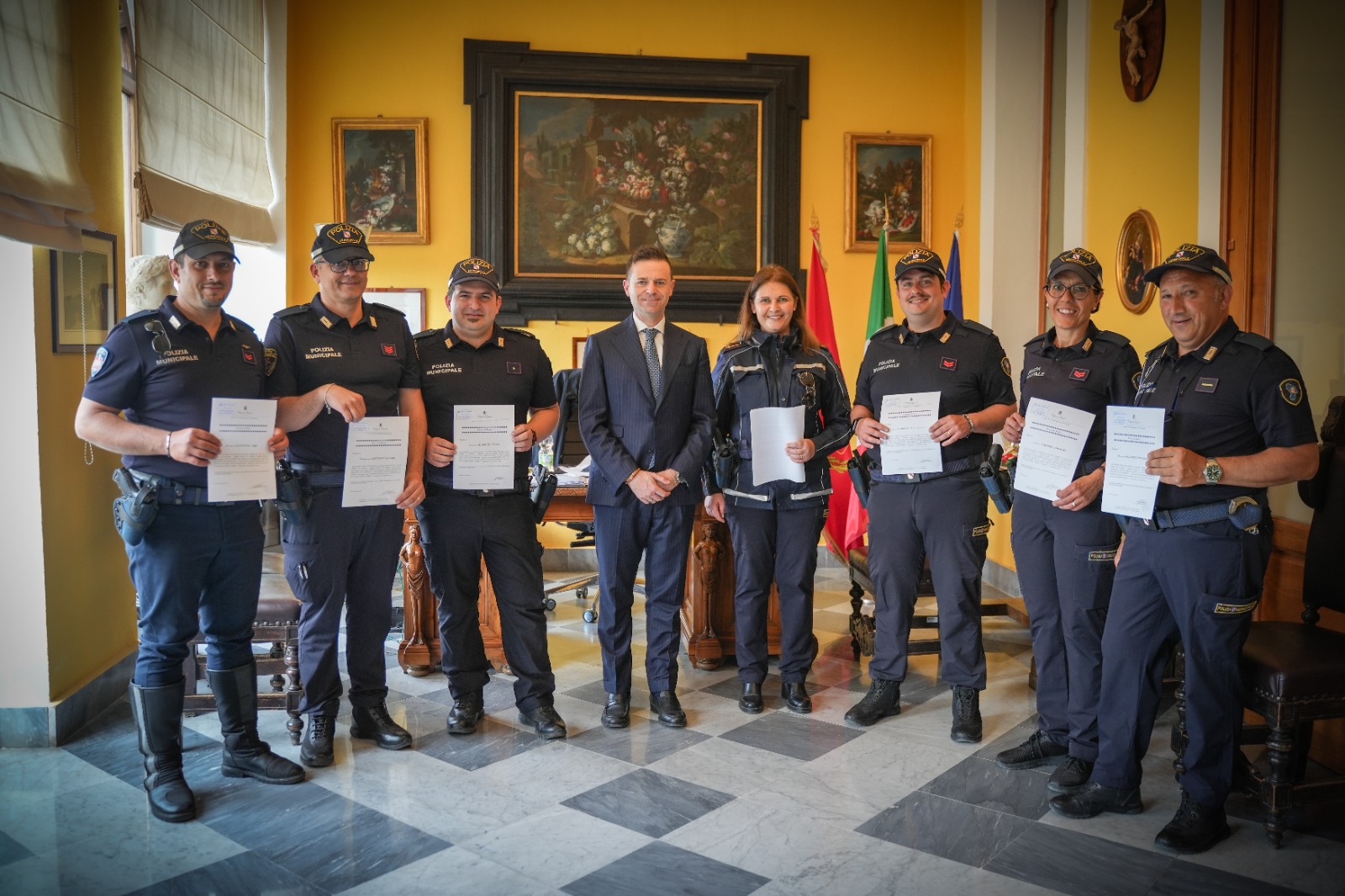 Un momento della cerimonia