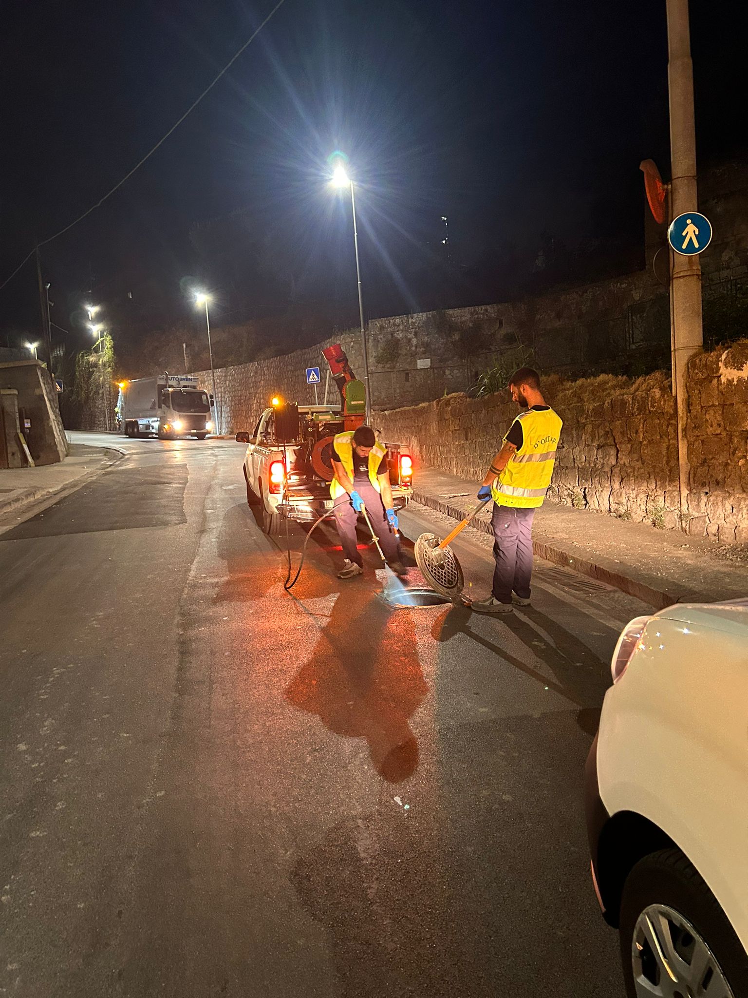 Un momento delle operazioni