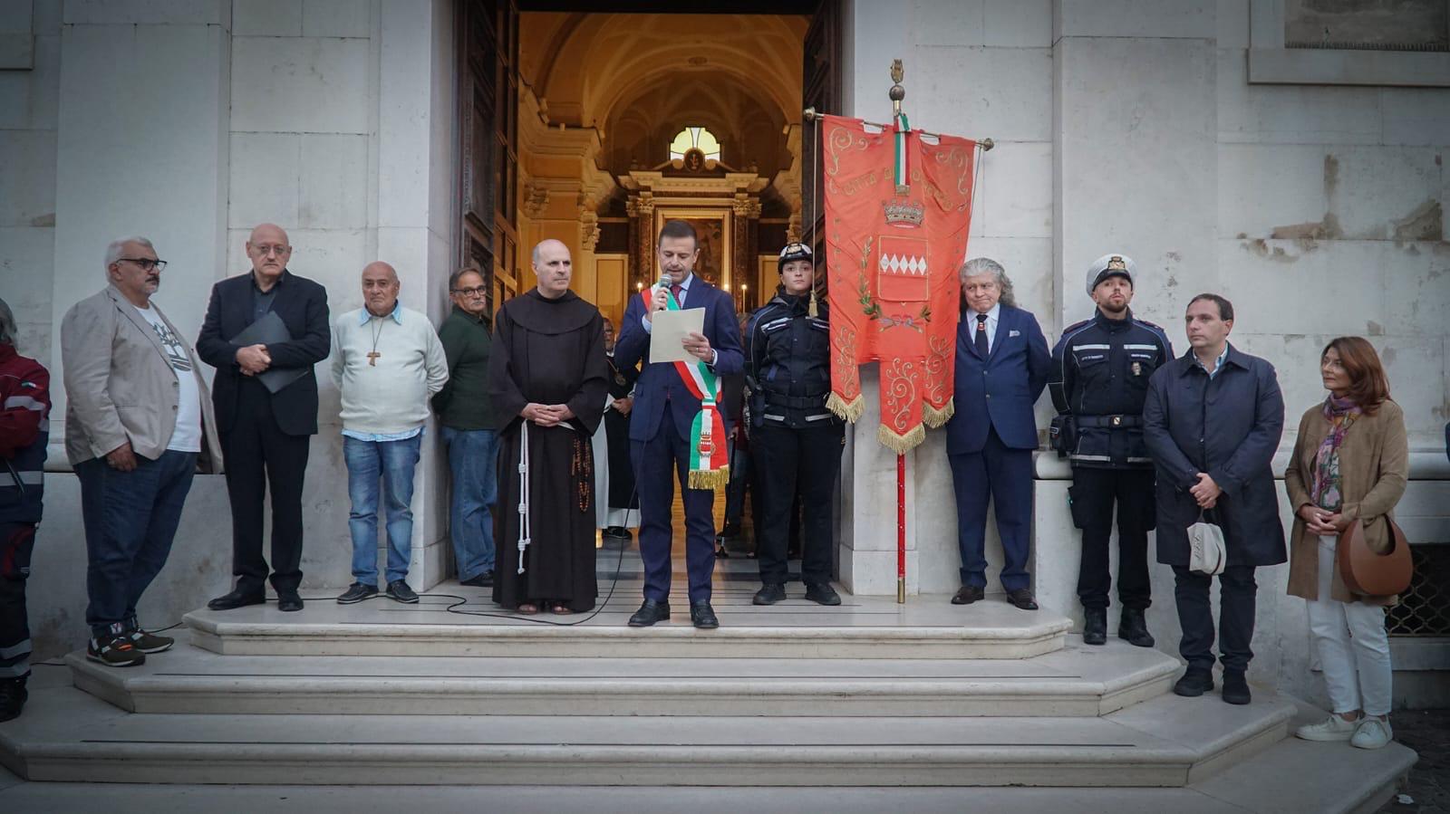 Un momento della cerimonia