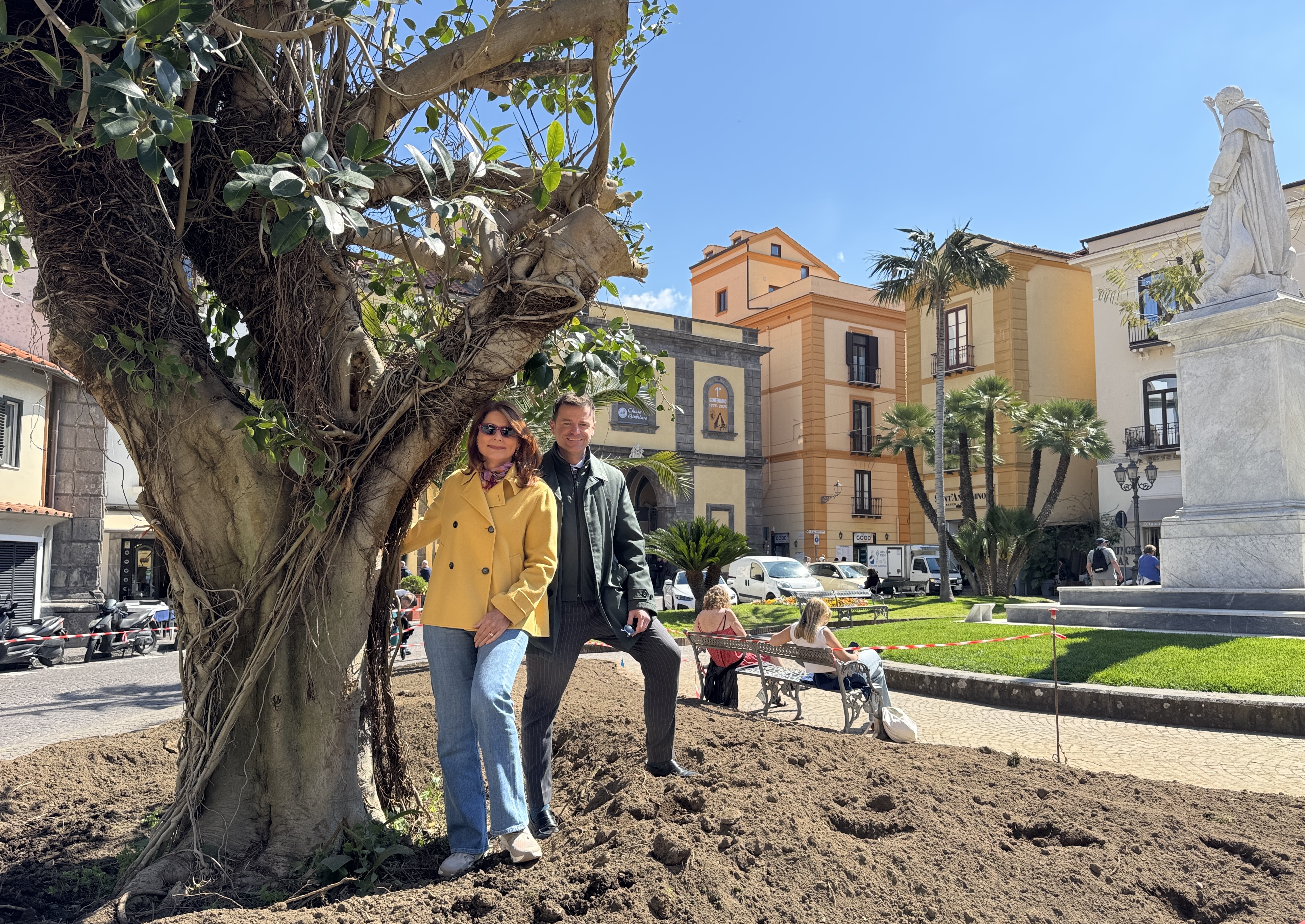 L'albero piantato a piazza Sant'Antonino
