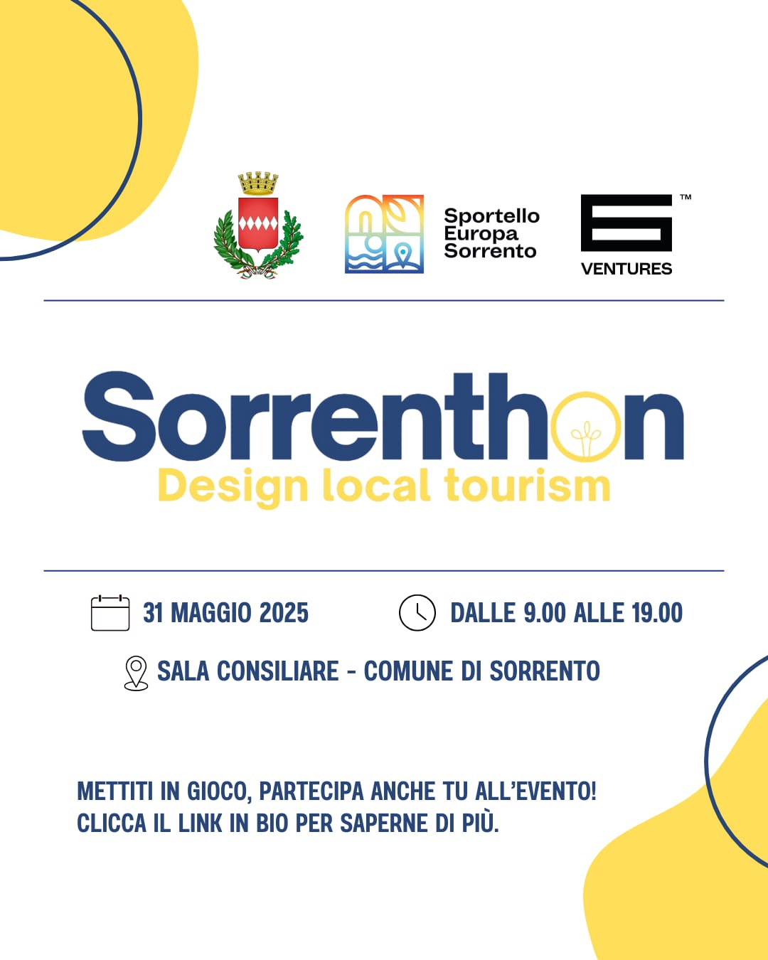 La locandina dell'iniziativa