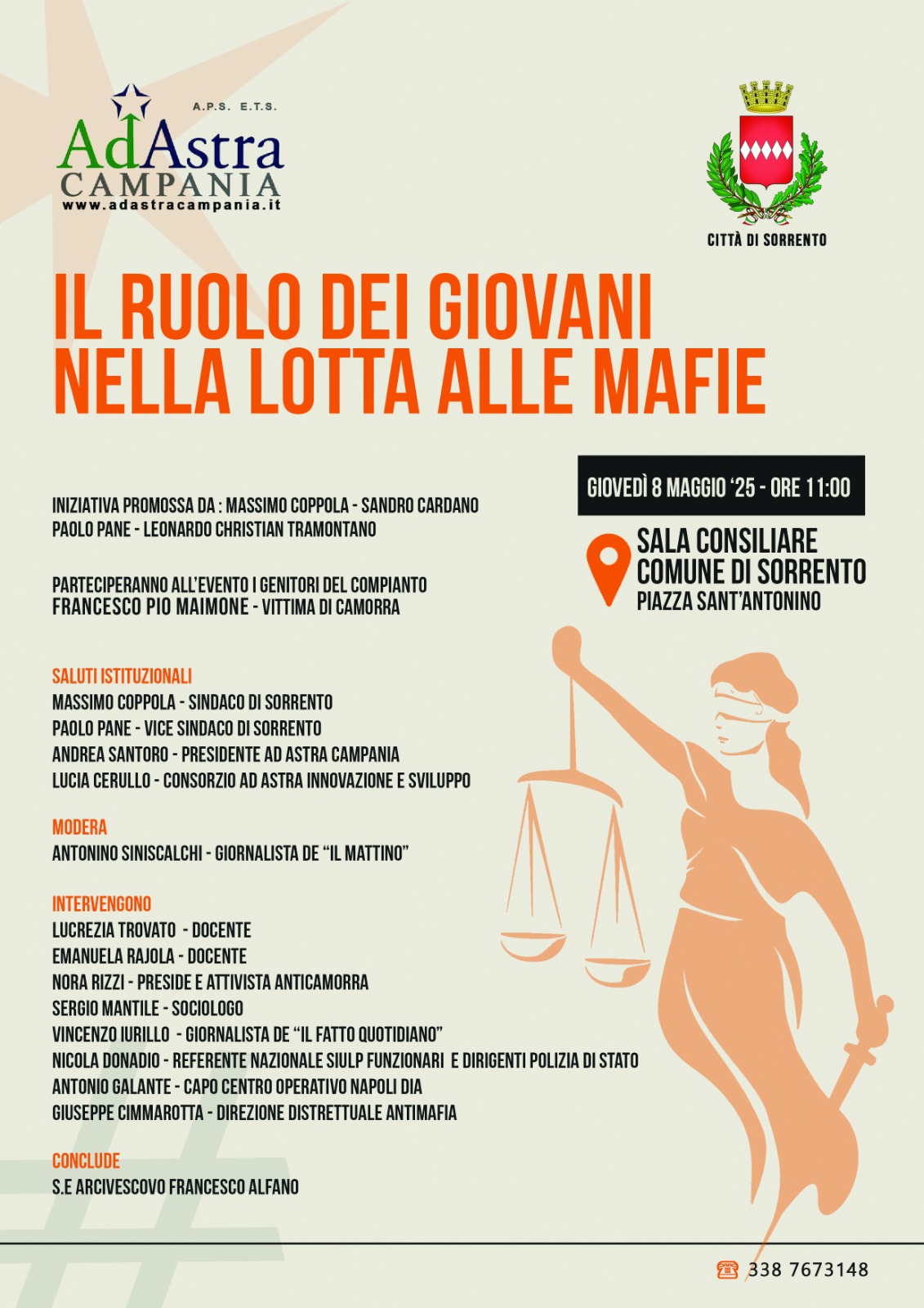 La locandina dell'iniziativa