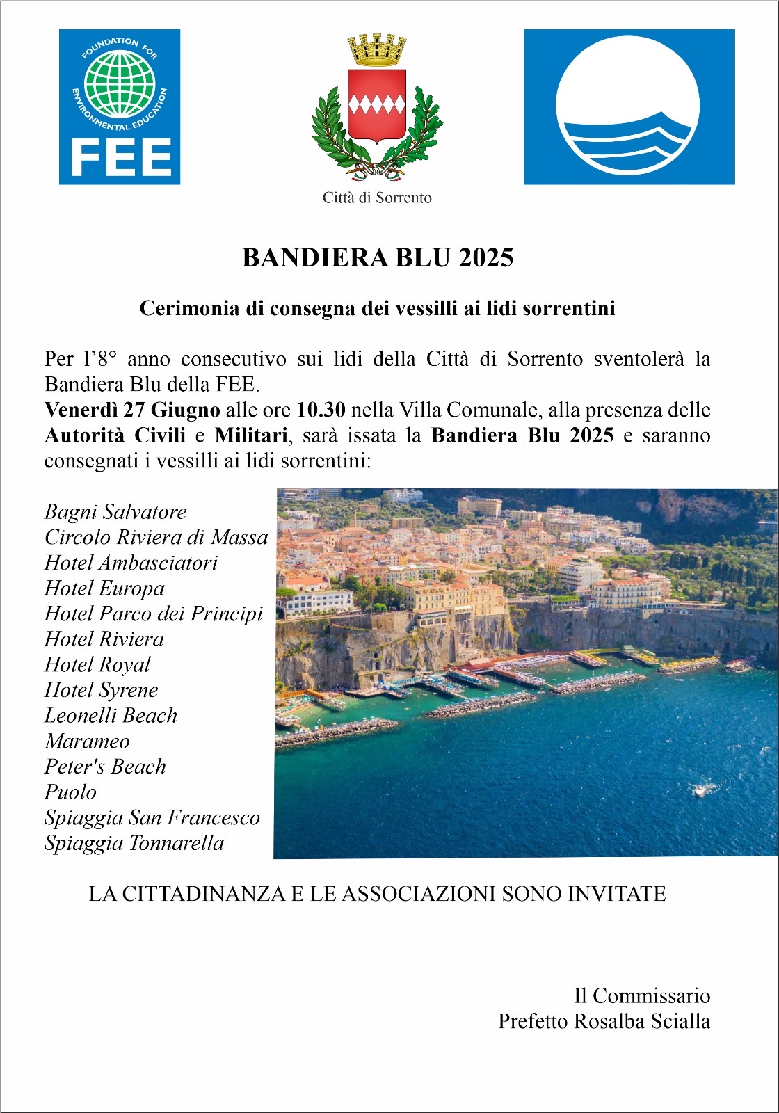 La locandina dell'iniziativa